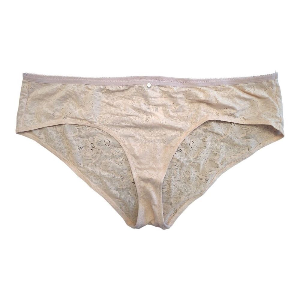 NEW Adore Me Plus Size 2X Hipster Panties Peach 07524‎ Full Coverage Bottom